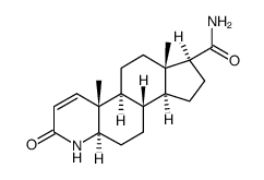 3-Oxo-4-aza-5alpha-androst-1-ene-17beta-carboxamide Structure