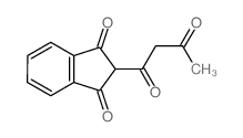 1H-Indene-1,3(2H)-dione,2-(1,3-dioxobutyl)- structure