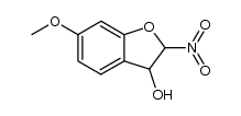 6-methoxy-2-nitro-2,3-dihydrobenzofuran-3-ol Structure