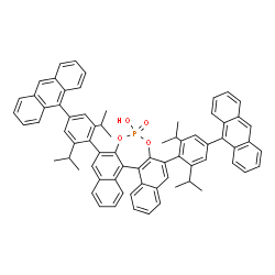 (11bS)-2,6-双[4-(9-蒽基)-2,6-双(异丙基)苯基]-4-羟基-4-氧化物-二萘并[2,1-d：1'',2 ''-f] [1,3,2]二氧杂磷醚图片