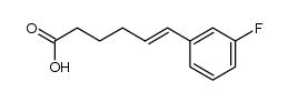 6-(3-fluorophenyl)hex-5-enoic acid结构式