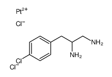 3-(4-chlorophenyl)propane-1,2-diamine,platinum(2+),dichloride Structure