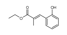 ethyl 3-(2-hydroxyphenyl)-2-methylacrylate Structure