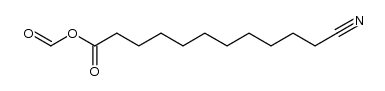 (ω-Cyan-undecansaeure)-ameisensaeure-anhydrid Structure