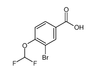 3-Bromo-4-(difluoromethoxy)benzoic acid Structure