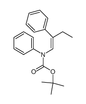 N-phenyl-N-[(Z)-2-phenylbut-1-enyl]carbamic acid tert-butyl ester Structure