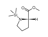 N-trimethylsilylproline methyl ester Structure