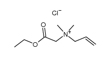 Dimethylallylcarbethoxymethylammonium chloride结构式