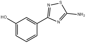 3-(5-amino-1,2,4-thiadiazol-3-yl)phenol Structure
