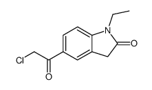 5-(chloroacetyl)-N-ethyloxindole Structure