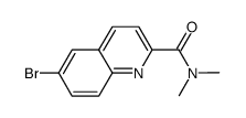 6-bromo-N,N-dimethylquinolin-2-carboxamide Structure