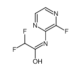 2,2-Difluoro-N-(3-fluoro-2-pyrazinyl)acetamide Structure