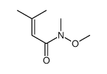 N-methoxy-N,3-dimethylbut-2-enamide结构式