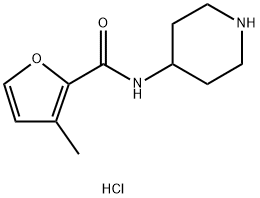 3-甲基-N-(哌啶-4-基)呋喃-2-甲酰胺盐酸盐图片