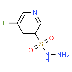 5-fluoropyridine-3-sulfonohydrazide结构式