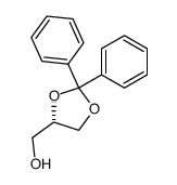 (4S)-2,2-diphenyl-4-(hydroxymethyl)-1,3-dioxolane结构式