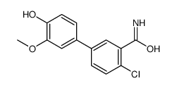 2-chloro-5-(4-hydroxy-3-methoxyphenyl)benzamide Structure