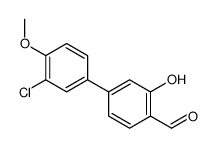 4-(3-chloro-4-methoxyphenyl)-2-hydroxybenzaldehyde结构式