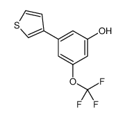 3-thiophen-3-yl-5-(trifluoromethoxy)phenol Structure