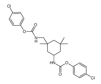 3-((4-chlorophenoxy)carbonylamino-methyl)-3,5,5-trimethylcyclohexyl carbamic acid (4-chlorophenyl) ester Structure