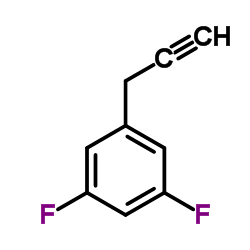 1,3-Difluoro-5-(2-propyn-1-yl)benzene结构式