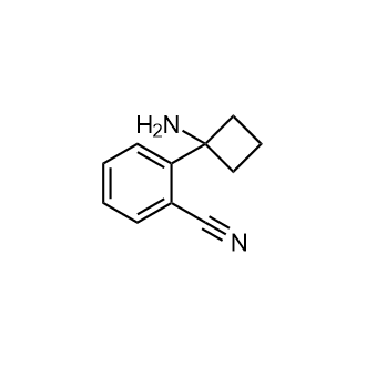 2-(1-氨基环丁基)苄腈结构式