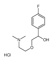 alpha-((2-(Dimethylamino)ethoxy)methyl)-4-fluorobenzenemethanol hydroc hloride structure