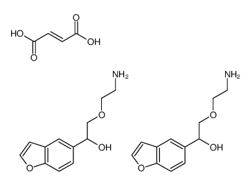 alpha-((2-Aminoethoxy)methyl)-5-benzofuranmethanol (E)-2-butenedioate (2:1) (salt)结构式