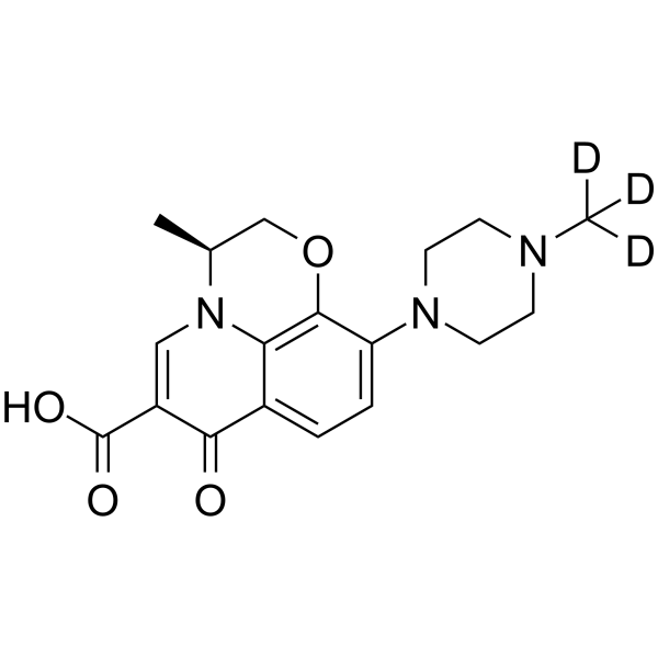 Defluoro Levofloxacin-d3结构式