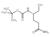 Boc-谷氨酰胺-OL结构式