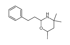 2-(2-phenethyl)-4,4,6-trimethyltetrahydro-1,3-oxazine Structure