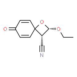 1-Oxaspiro[3.5]nona-5,8-diene-3-carbonitrile,2-ethoxy-7-oxo-,cis-(9CI) picture