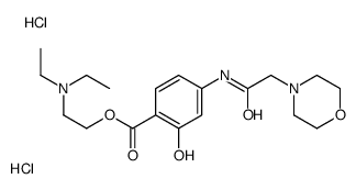 2-(diethylamino)ethyl 2-hydroxy-4-[(2-morpholin-4-ylacetyl)amino]benzoate,dihydrochloride结构式