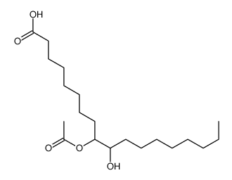 (R*,S*)-9-acetoxy-10-hydroxyoctadecanoic acid Structure