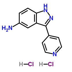 3-(4-Pyridinyl)-1H-indazol-5-amine dihydrochloride structure