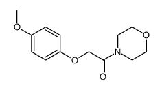 2-(4-methoxyphenoxy)-1-morpholin-4-ylethanone结构式