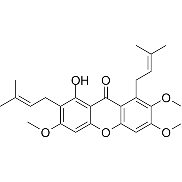 Fuscaxanthone C结构式