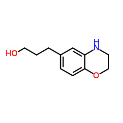 3-(3,4-Dihydro-2H-1,4-benzoxazin-6-yl)-1-propanol Structure