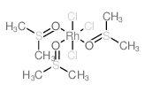 methylsulfinylmethane,trichlororhodium Structure