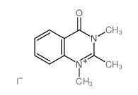 Quinazolinium,1,2,3-trimethyl-4-oxo-, iodide (1:1)结构式