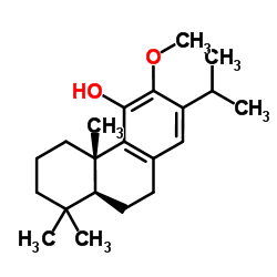 12-Methoxyabieta-8,11,13-trien-11-ol结构式