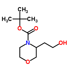 tert-Butyl 3-(2-hydroxyethyl)morpholine-4-carboxylate picture