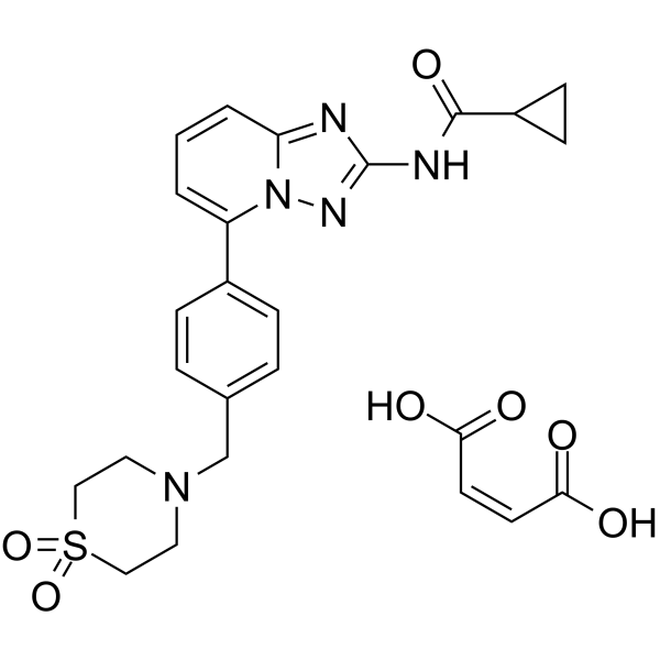 Filgotinib maleate结构式