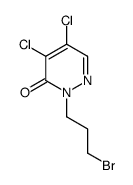 2-(3-bromopropyl)-4,5-dichloropyridazin-3-one结构式