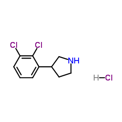 3-(2,3-二氯苯基)吡咯烷盐酸盐结构式