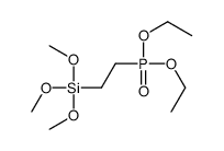 2-diethoxyphosphorylethyl(trimethoxy)silane Structure