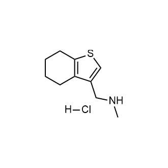 N-甲基-1-(4,5,6,7-四氢苯并[b]噻吩-3-基)甲胺盐酸盐结构式