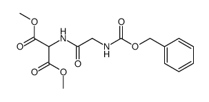 [(N-benzyloxycarbonyl-glycyl)-amino]-malonic acid dimethyl ester结构式