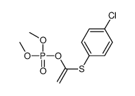 1-(4-chlorophenyl)sulfanylethenyl dimethyl phosphate Structure