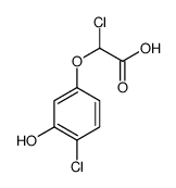 2,4-Dichloro-5-hydroxyphenoxyacetic acid Structure